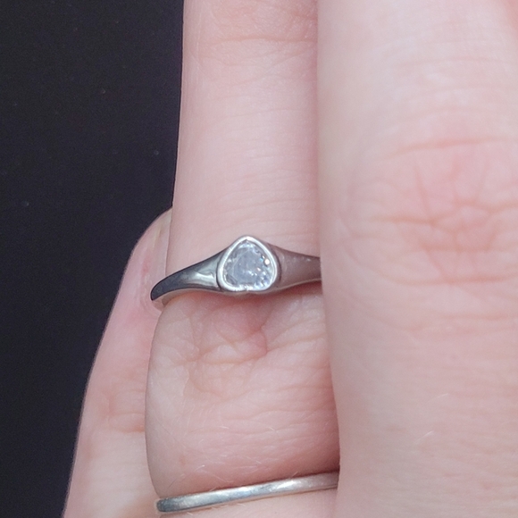Silver heart ring. Size 6 from charmed - Picture 5 of 8